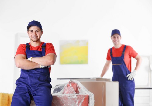 Northkensington Removals team following a safe moving procedure