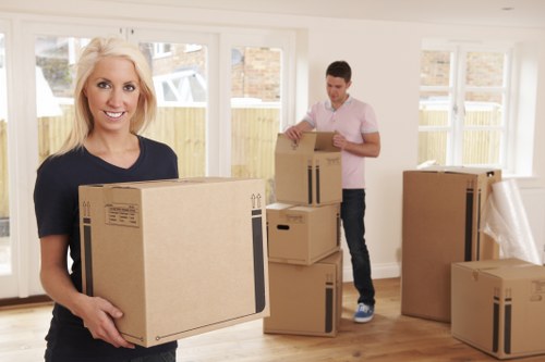 Packing materials and boxes used for removal services in North Kensington