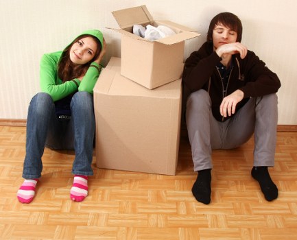 Office relocation team coordinating a commercial move