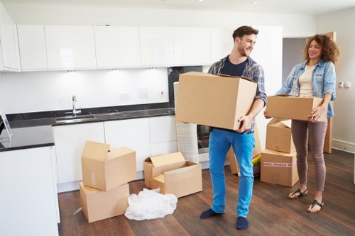 Cubic-yard pricing illustration for a small flat move