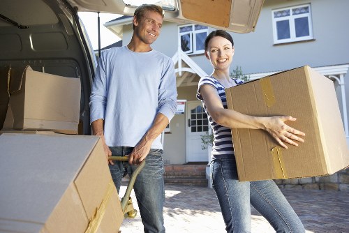 Bulky furniture collection items ready for pickup